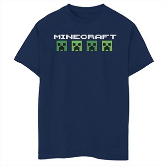 Boys Minecraft Four Creepers Husky Graphic Tee
