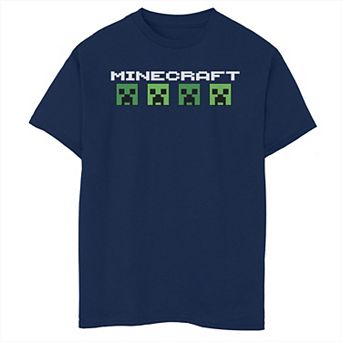 Boys Minecraft Four Creepers Husky Graphic Tee