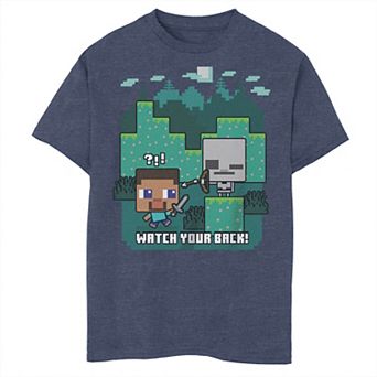 Boys Minecraft Watch Your Back Graphic Tee