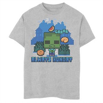 Boys 6-20 Minecraft Always Hungry Graphic Tee