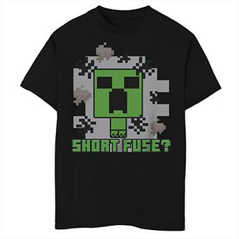 Boys 6-20 Minecraft Short Fuse? Graphic Tee