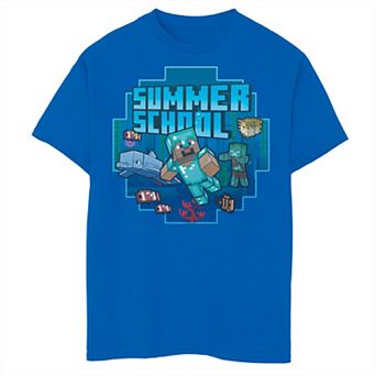 Boys Minecraft Summer School Graphic Tee