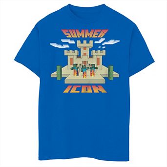 Boys Minecraft Summer Icon Graphic Tee