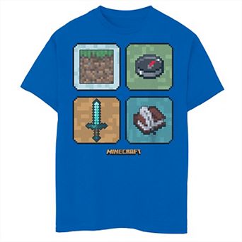 Boys Minecraft Icons Graphic Tee