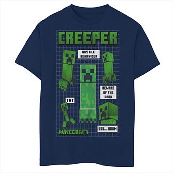 Boys Minecraft Creeper Angles Graphic Tee