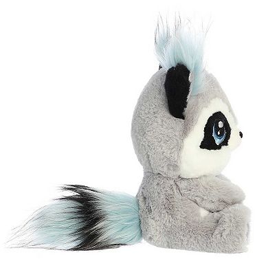 Aurora Medium Gray Enchanted 10" Rosette Raccoon Sparkling Stuffed Animal