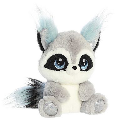 Aurora Medium Gray Enchanted 10" Rosette Raccoon Sparkling Stuffed Animal