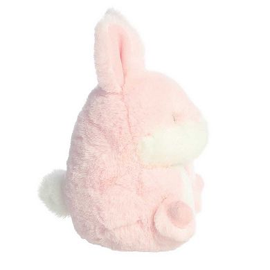 Aurora Mini Pink Rolly Pet 5" Bunny Pink Round Stuffed Animal