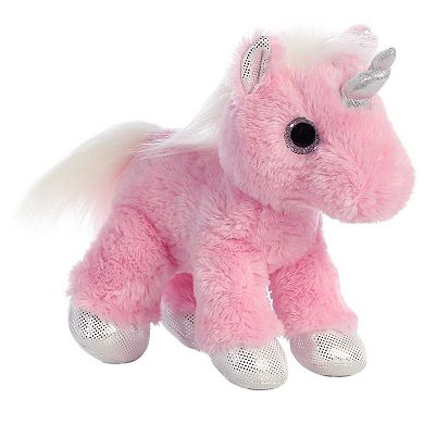 Aurora Medium Pink Sparkle Tales 12" Blossom Unicorn Enchanting Stuffed Animal