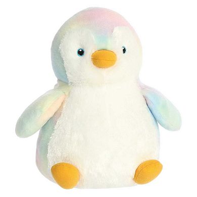 Aurora Medium Destination Nation 11" Penguin Pastel Rainbow Adventurous Stuffed Animal
