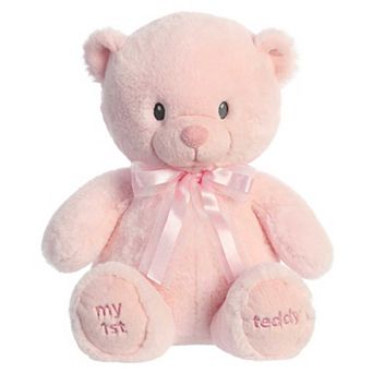 Ebba Large My First Teddy 18" Pink Adorable Baby Stuffed Animal