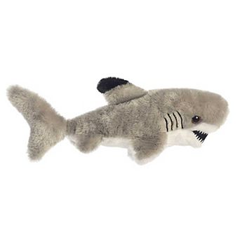 Aurora Small Gray Mini Flopsie 8" Black Tipped Shark Adorable Stuffed Animal
