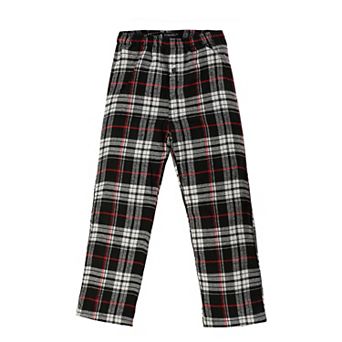 Gioberti Kid's Flannel Lounge Pajama Pants - Yarn Dye Brushed With Elastic Waist