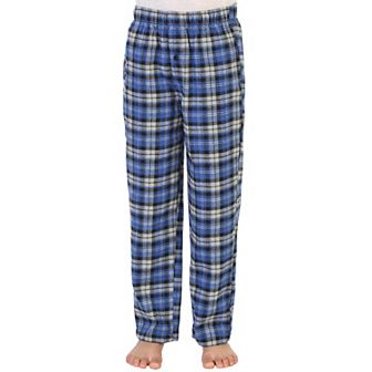 Gioberti Kid's Flannel Lounge Pajama Pants - Yarn Dye Brushed With Elastic Waist