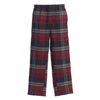 Gioberti Kid's Flannel Lounge Pajama Pants - Yarn Dye Brushed With Elastic Waist