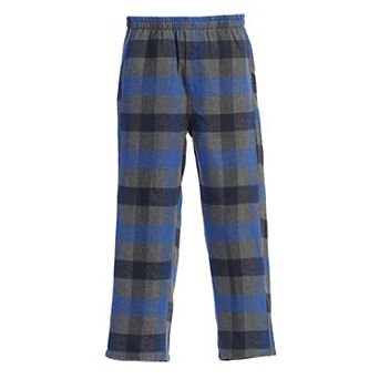 Gioberti Kid's Flannel Lounge Pajama Pants - Yarn Dye Brushed With Elastic Waist
