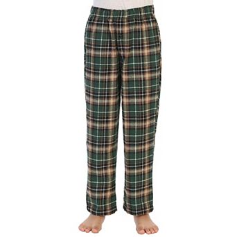 Gioberti Kid's Flannel Lounge Pajama Pants - Yarn Dye Brushed With Elastic Waist