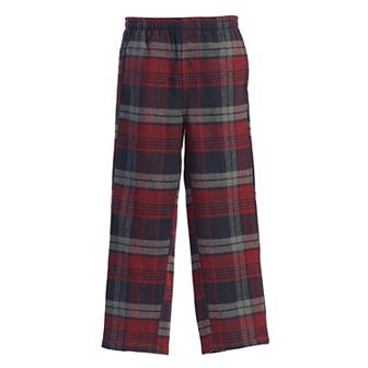 Gioberti Boy's Flannel Lounge Pajama Pants - Yarn Dye Brushed With Elastic Waist
