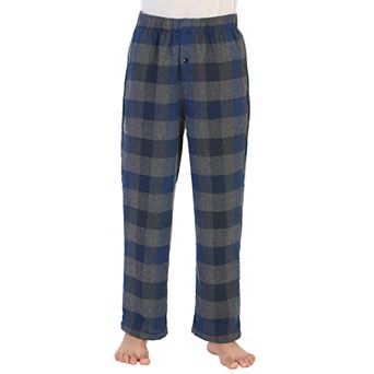 Gioberti Boy's Flannel Lounge Pajama Pants - Yarn Dye Brushed With Elastic Waist