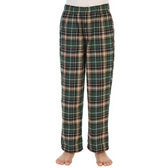 Gioberti Boy's Flannel Lounge Pajama Pants - Yarn Dye Brushed With Elastic Waist