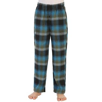 Gioberti Boy's Flannel Lounge Pajama Pants - Yarn Dye Brushed With Elastic Waist