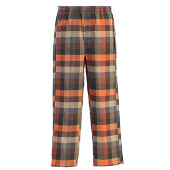 Gioberti Boy's Flannel Lounge Pajama Pants - Yarn Dye Brushed With Elastic Waist
