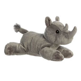 Aurora Medium Gray Flopsie 12" Rodney Rhino Adorable Stuffed Animal
