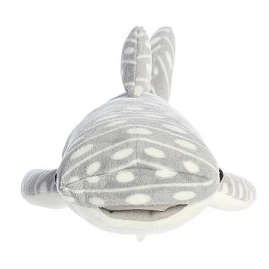 Aurora Medium Grey Flopsie 12" Whale Shark Adorable Stuffed Animal