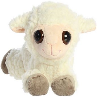Aurora - Medium White Dreamy Eyes - 10" Lea Lamb - Enchanting Stuffed Animal