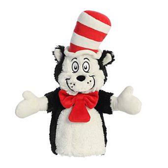 Aurora Large Multi-color Dr. Seuss 14" Cat In The Hat Hand Puppet Whimsical Stuffed Animal