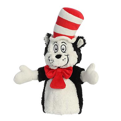 Aurora Large Multi-color Dr. Seuss 14" Cat In The Hat Hand Puppet Whimsical Stuffed Animal