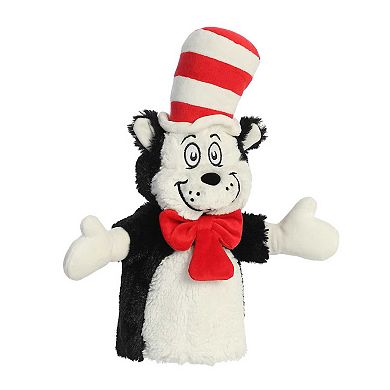 Aurora Large Multi-color Dr. Seuss 14" Cat In The Hat Hand Puppet Whimsical Stuffed Animal