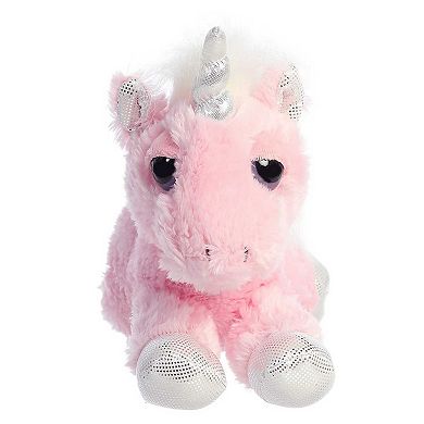 Aurora Medium Pink Dreamy Eyes 10" Heavenly Pink Unicorn Enchanting Stuffed Animal