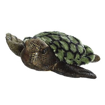 Aurora Medium Green Flopsie 12" Sea Turtle Adorable Stuffed Animal