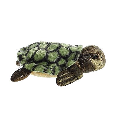 Aurora Medium Green Flopsie 12" Sea Turtle Adorable Stuffed Animal