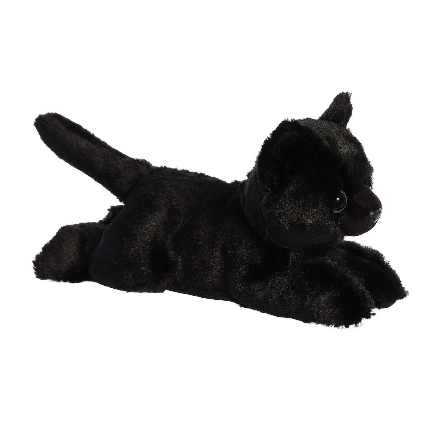 Детские мягкие игрушки Aurora Small Black Mini Flopsie 8" Twilight Cat Adorable Stuffed Animal