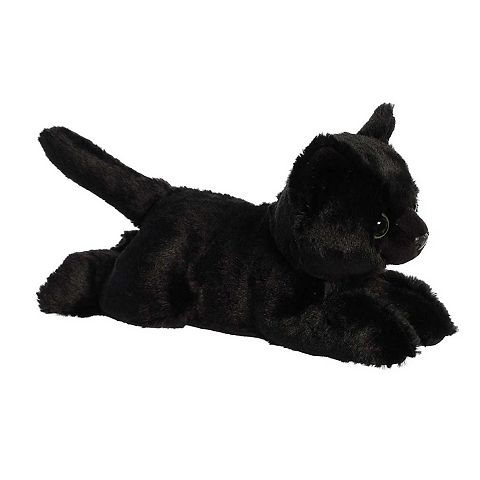 Детские мягкие игрушки Aurora Small Black Mini Flopsie 8" Twilight Cat Adorable Stuffed Animal