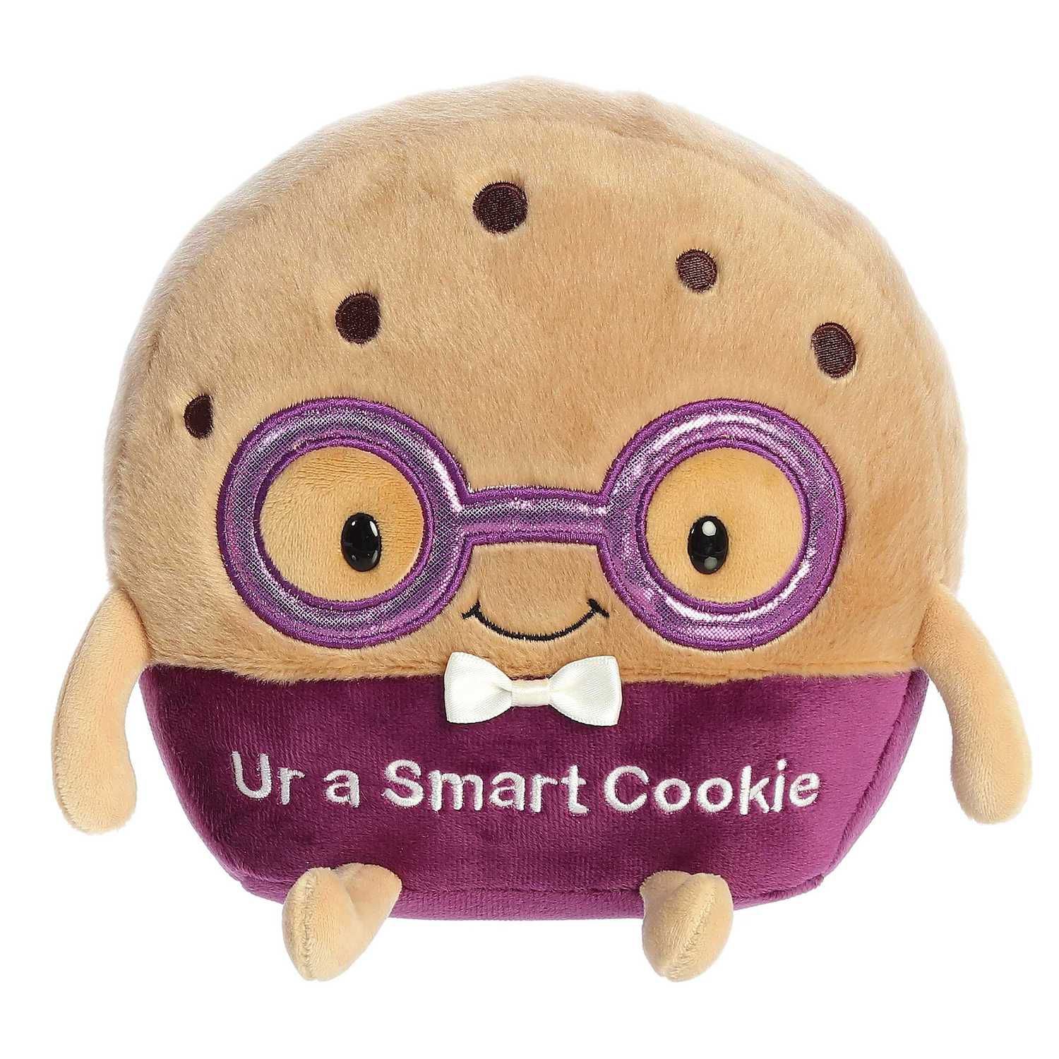 Детская мягкая игрушка Aurora Small Brown Just Sayin' 8.5" Ur A Smart Cookie Witty Stuffed Animal — фото 1