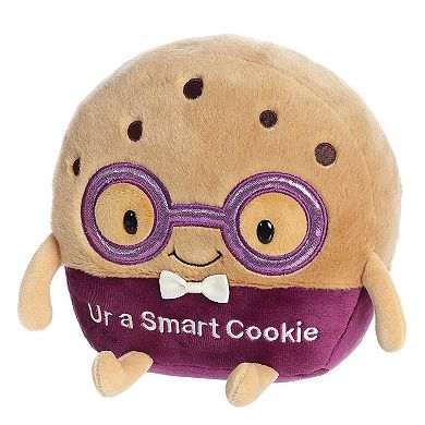 Aurora Small Brown Just Sayin' 8.5" Ur A Smart Cookie Witty Stuffed Animal