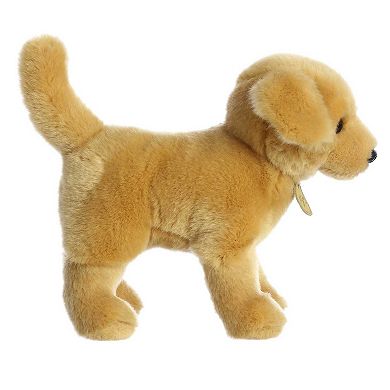 Aurora Medium Brown Miyoni 10" Yellow Labrador Adorable Stuffed Animal