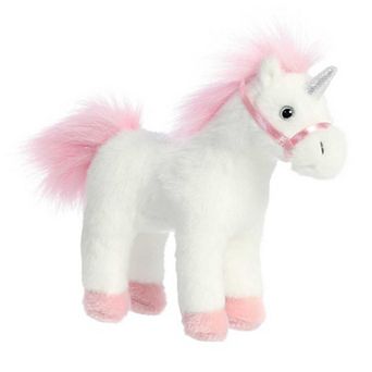 Aurora Small White Breyer 7" Unicorn Exquisite Stuffed Animal