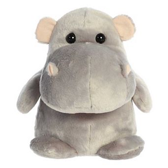 Aurora Medium Gray Happy Hippo And Friends 11" Happy Hippo Whimsical Stuffed Animal