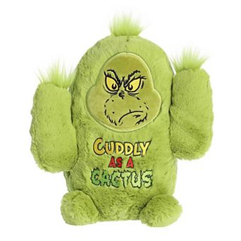 Aurora Medium Green Dr. Seuss 10" Prickly Grinch Whimsical Stuffed Animal