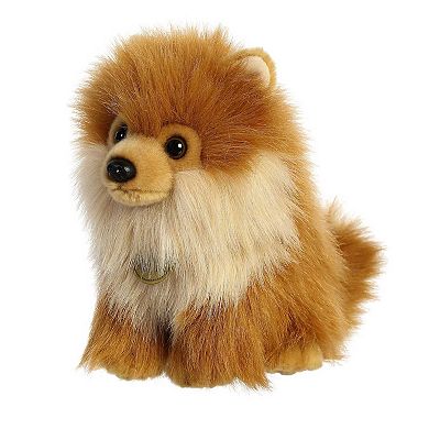 Aurora Small Brown Miyoni Tots 9" Pomeranian Pup Adorable Stuffed Animal