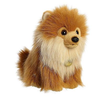 Aurora Small Brown Miyoni Tots 9" Pomeranian Pup Adorable Stuffed Animal