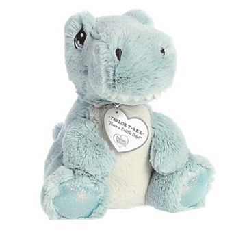 Aurora Small Blue Precious Moments 8.5" Taylor T-rex Inspirational Stuffed Animal