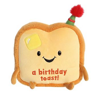 Aurora Medium Brown Just Sayin' 9.5" A Birthday Toast Witty Stuffed Animal