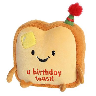Aurora Medium Brown Just Sayin' 9.5" A Birthday Toast Witty Stuffed Animal