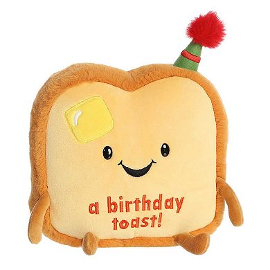 Aurora Medium Brown Just Sayin' 9.5" A Birthday Toast Witty Stuffed Animal