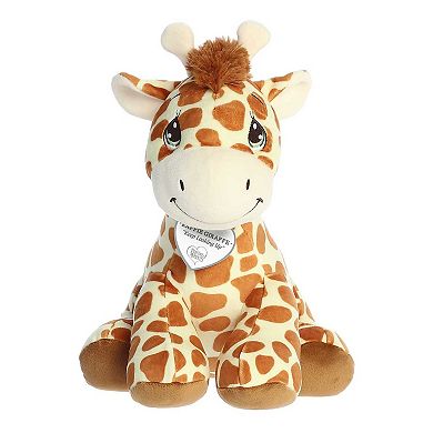 Aurora Medium Brown Precious Moments 12" Squishy Raffie Giraffe Inspirational Stuffed Animal
